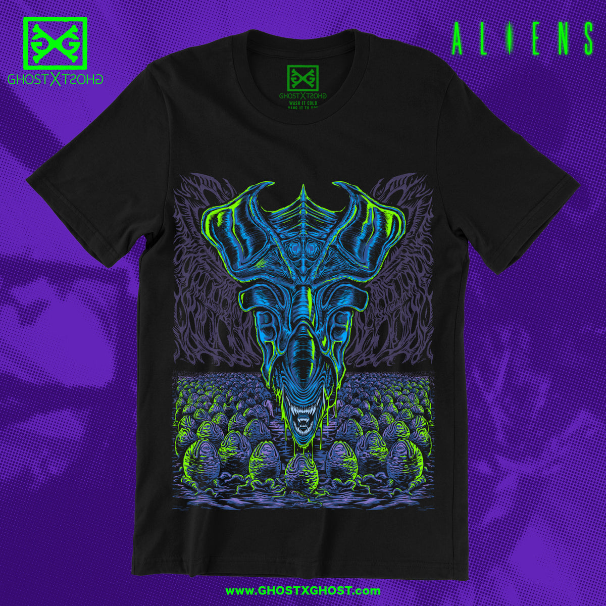 Aliens - Queen T-Shirt WAITLIST – GHOST X GHOST