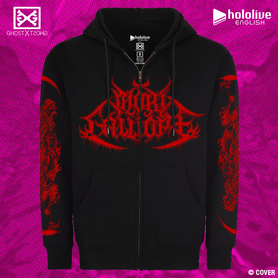 Mori Calliope METALCROPOLIS Zip-Up Hoodie WAITLIST – GHOST X GHOST