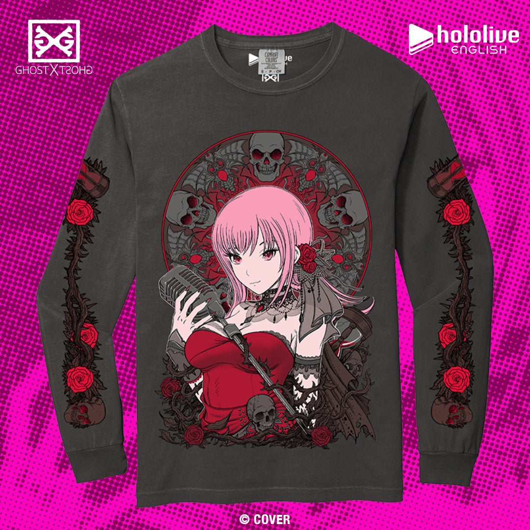 Mori Calliope Portrait of Death Long Sleeve T-Shirt – GHOST X GHOST