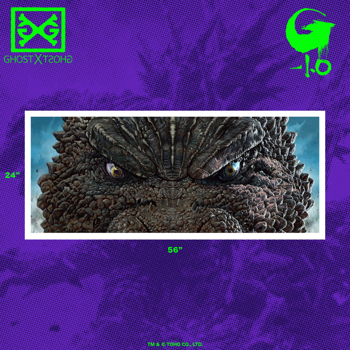 Godzilla Minus One GIANT Eyes Without A Face by Jason Edmiston