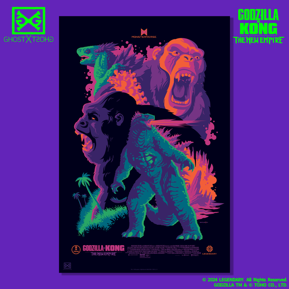 Godzilla x Kong: The New Empire Screen Printed Poster WAITLIST