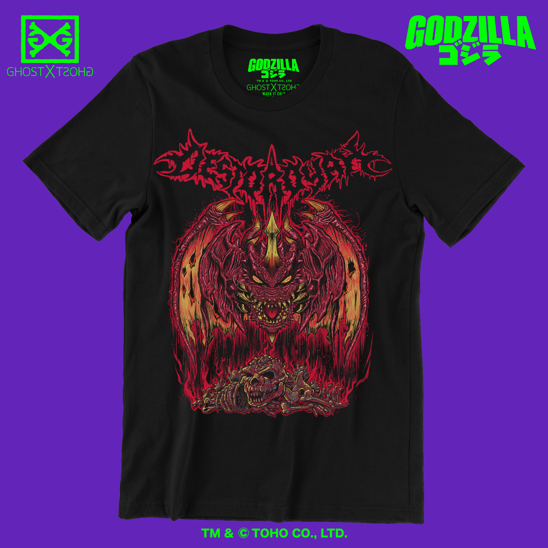 Destoroyah METALCROPOLIS T-Shirt – GHOST X GHOST Destoroyah METALCROPOLIS T-Shirt – GHOST X GHOST