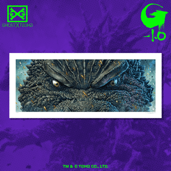 Godzilla Minus One Eyes Without A Face by Jason Edmiston Poster WAITLIST