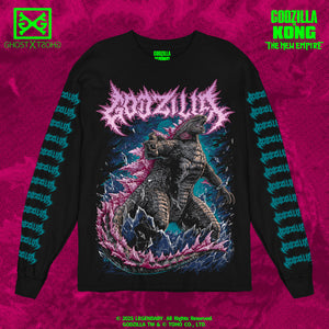 G x K Godzilla Awakens METALCROPOLIS Long Sleeve T-Shirt PREORDER
