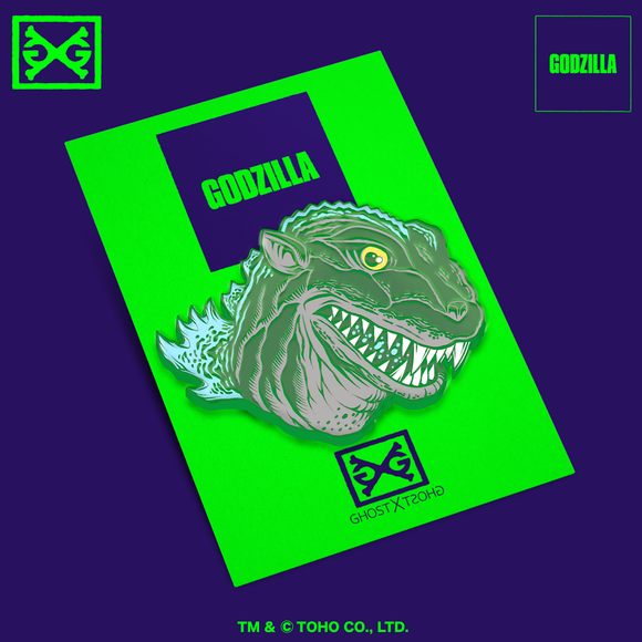 Godzilla 54 Head Soft Enamel Pin