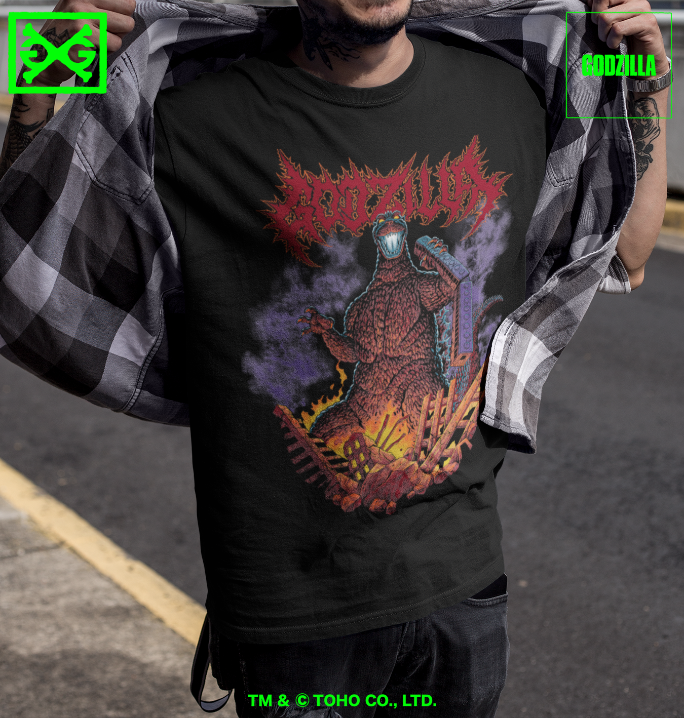 METALCROPOLIS – GHOST X GHOST Godzilla T-Shirt