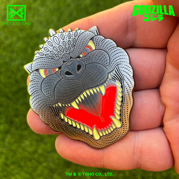 Godzilla by Bruce Yan Enamel Pin