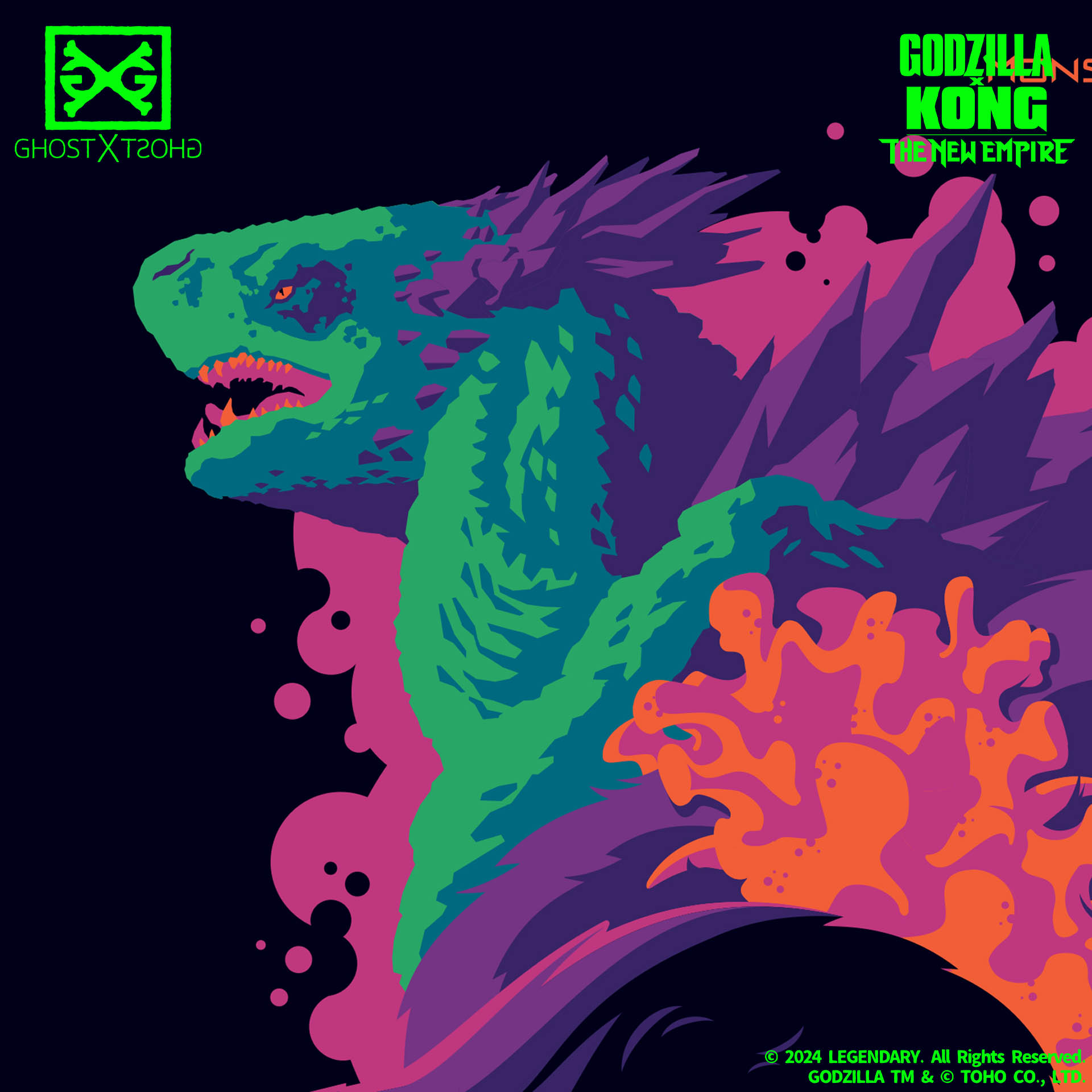 Zamm Godzilla X Kong The New Empire canvasposter, muurkunst, decoratief schilderij, slaapkamer, schilderij, posters, 50 x 75 cm, zonder frame Zamm Godzilla X Kong The New Empire canvasposter, muurkunst, decoratief schilderij, slaapkamer, schilderij, posters, 50 x 75 cm, zonder frame