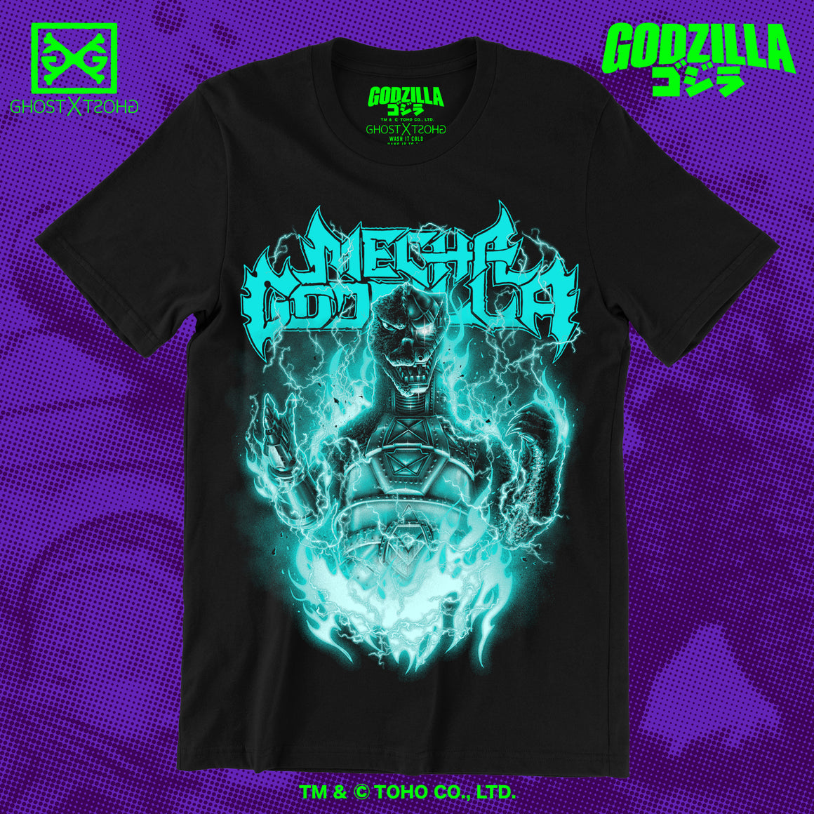 G x K Godzilla Awakens METALCROPOLIS Long Sleeve T-Shirt
