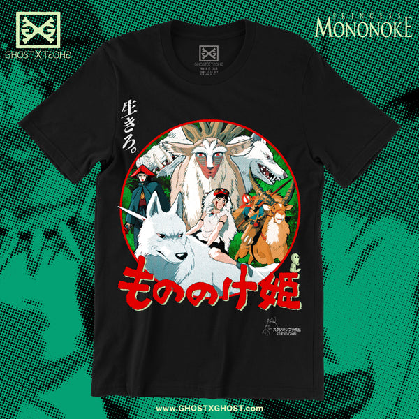 一*休様 もののけ姫 PRINCESS MONONOKE Tシャツ Princess Mononoke - Eyes Unclouded T-Shirt WAITLIST – GHOST X GHOST