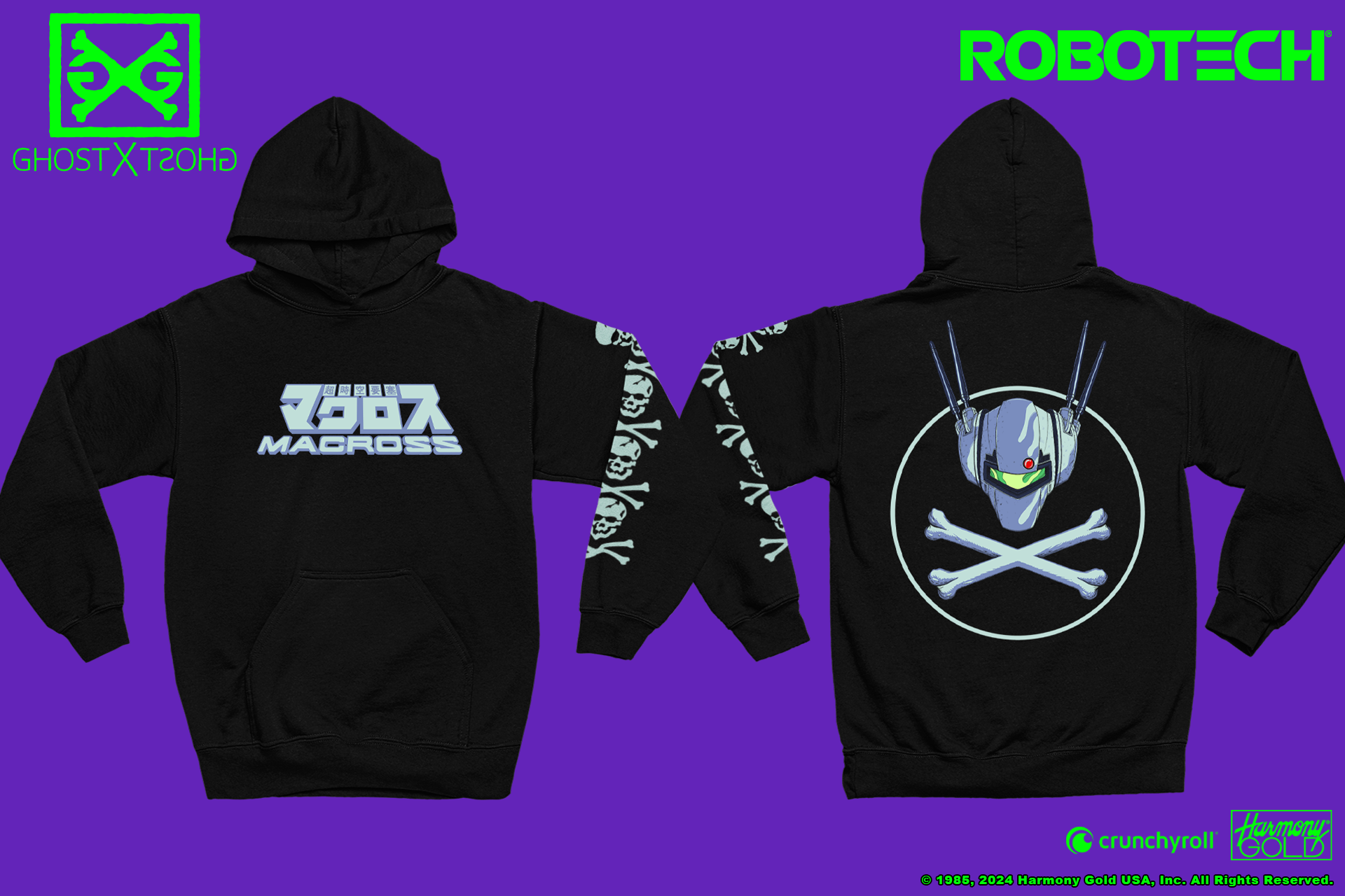 Robotech Skull Leader Pull Over Hoodie WAITLIST