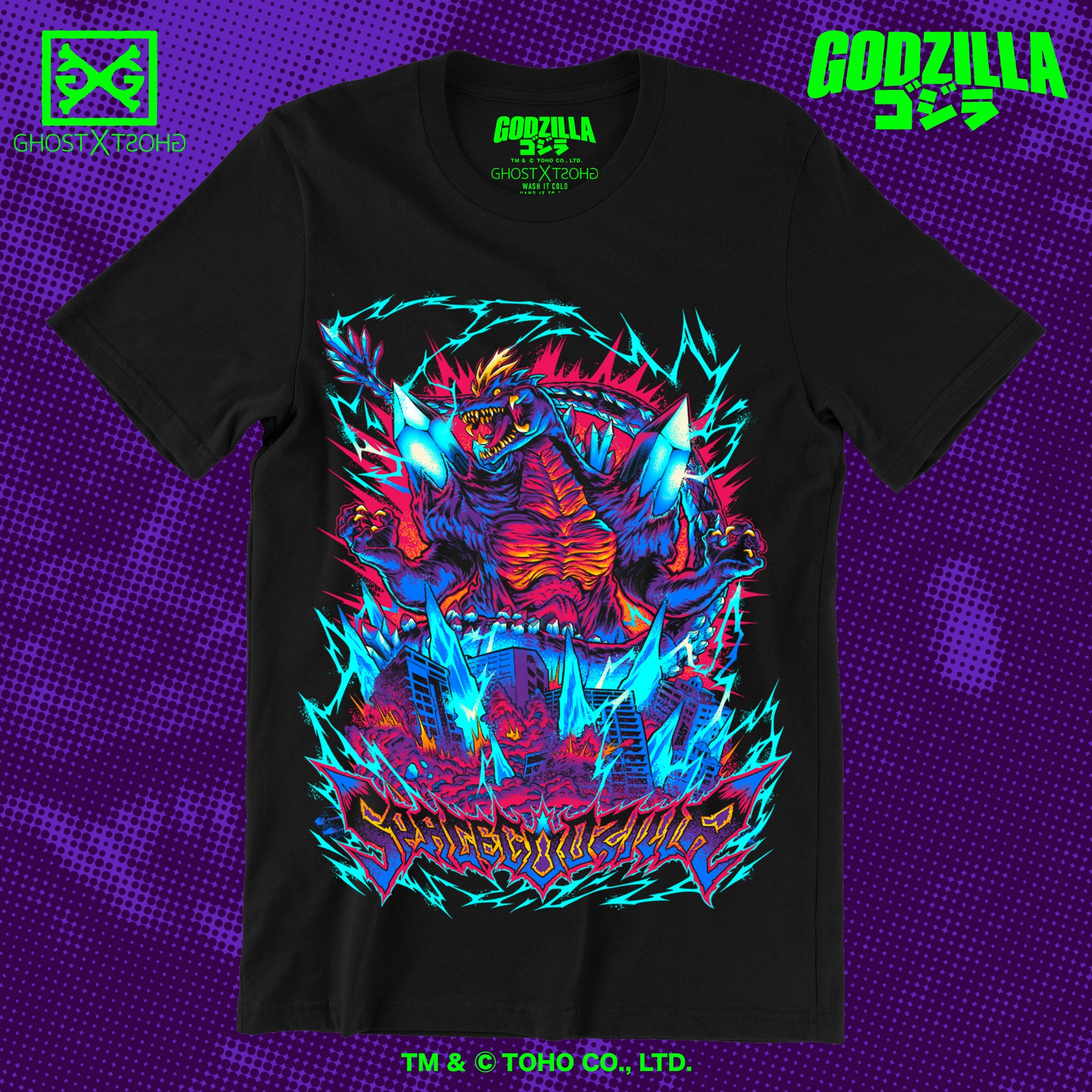 SpaceGodzilla METALCROPOLIS Long Sleeve T-Shirt – GHOST X GHOST