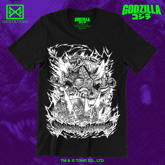 SpaceGodzilla METALCROPOLIS Nekro Variant T-Shirt PREORDER