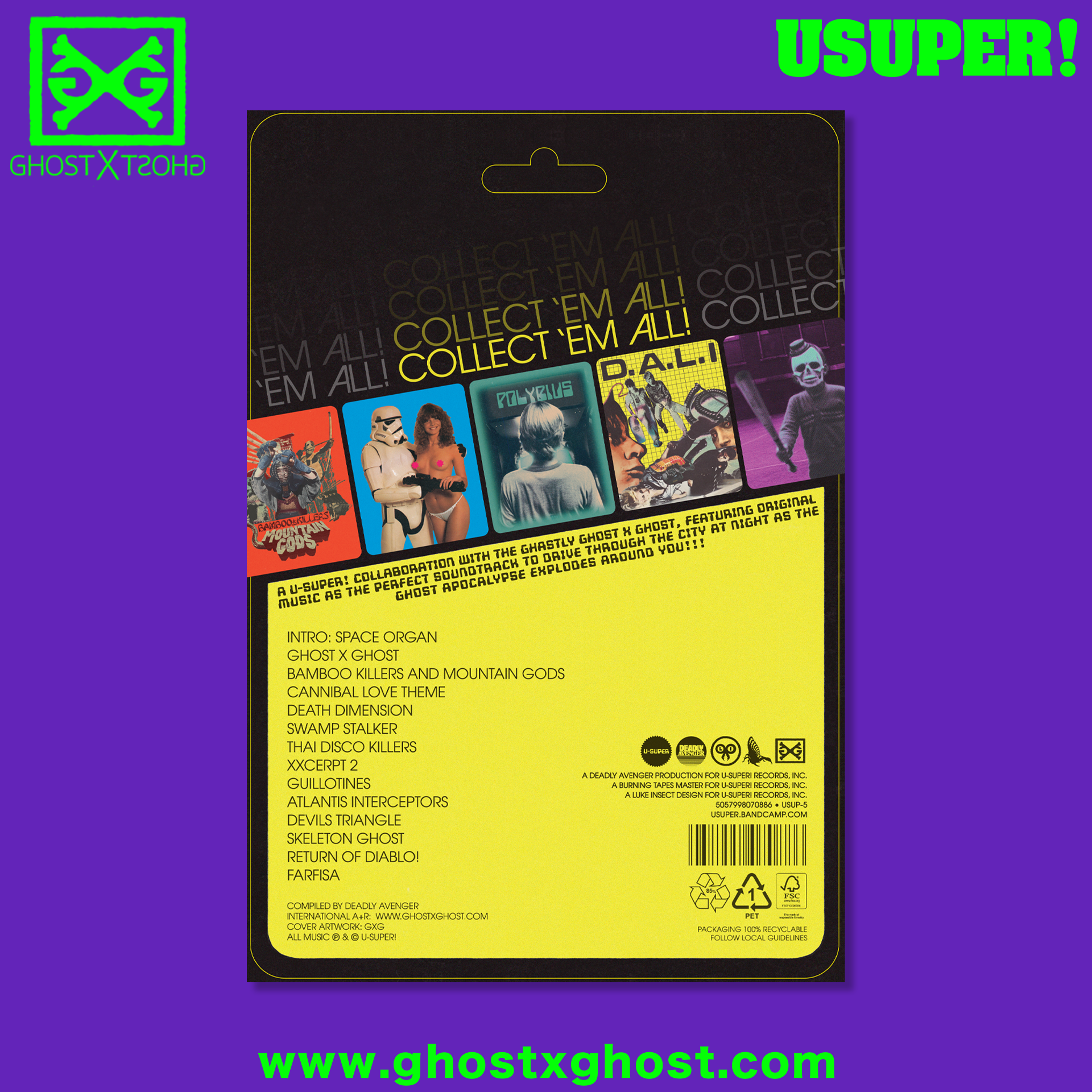 USUPER! x Ghost X Ghost Cassette Tape & T-Shirt Combo (with 