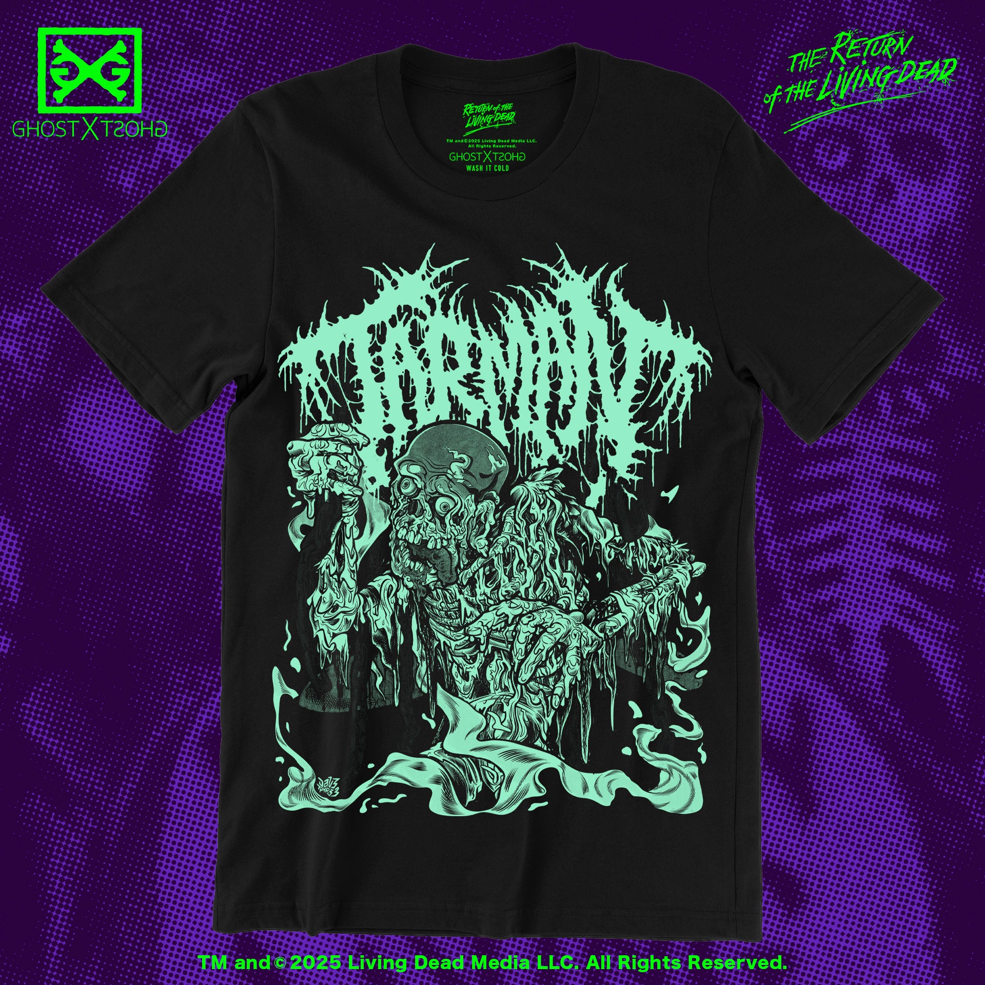 NECROVORE Tシャツ　デスメタル　ロックT Mサイズ Tarman METALCROPOLIS Nekro Variant T-Shirt – GHOST X GHOST