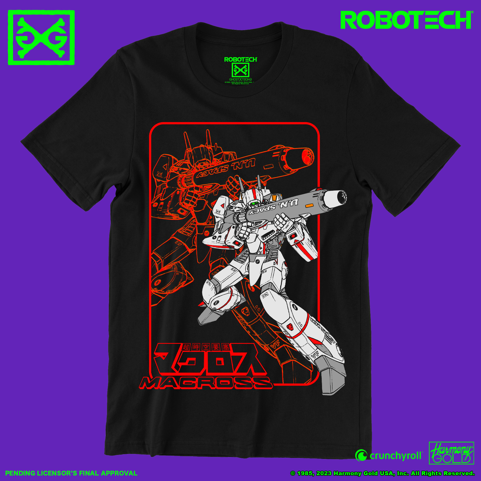 Robotech VF 1J Macross Saga T Shirt