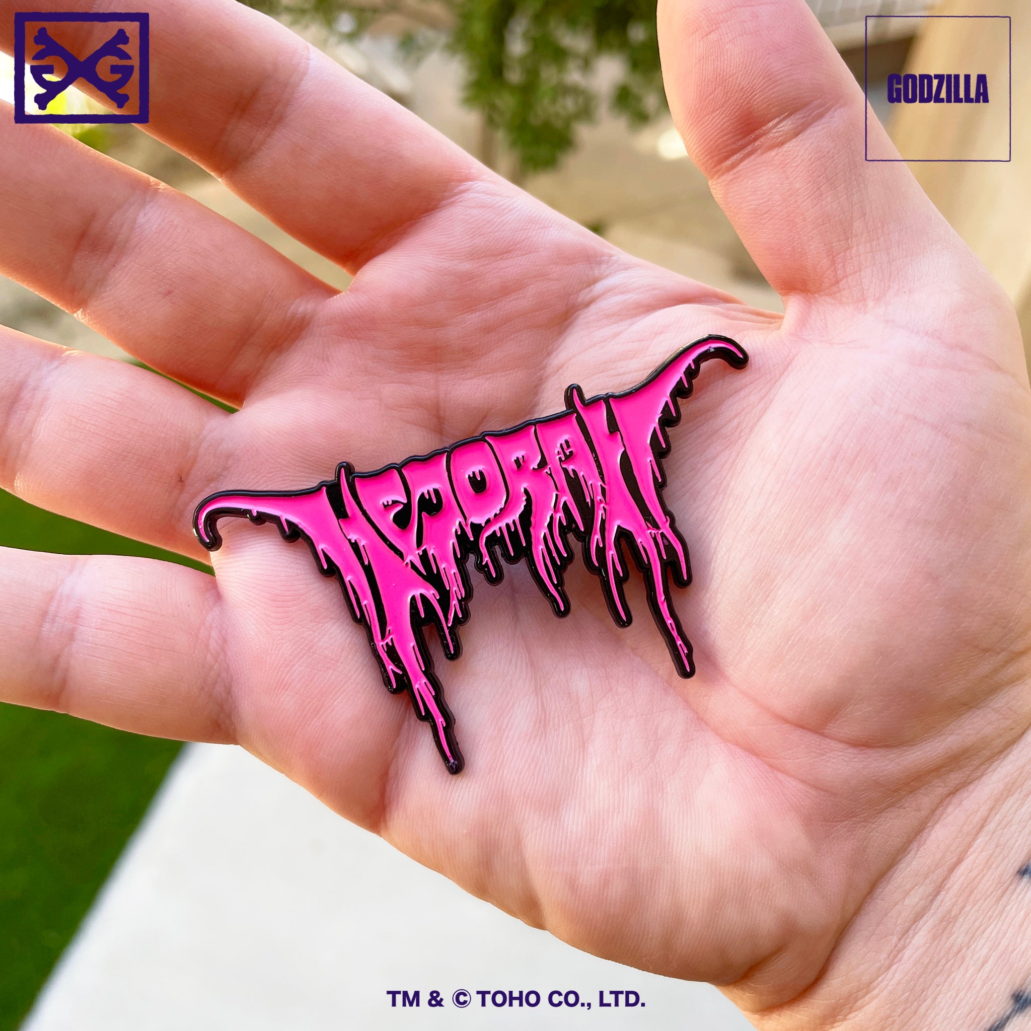 Hedorah METALCROPOLIS Logo Soft Enamel Pin – GHOST X GHOST